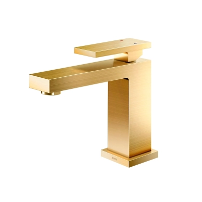 Monocomando para banheiro New Edge ouro escovado