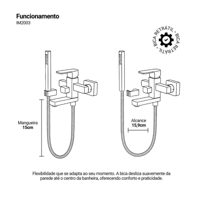 Monocomando Purus Chrome