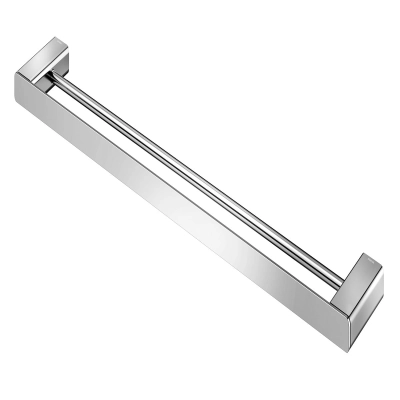 Porta-toalhas duplo 676 mm DocolFlat cromado