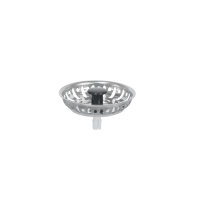 Tampa de Válvula Tramontina Econômica 3 1/2" em Aço Inox Polido e Polipropileno para Pias Cubas e Tanques