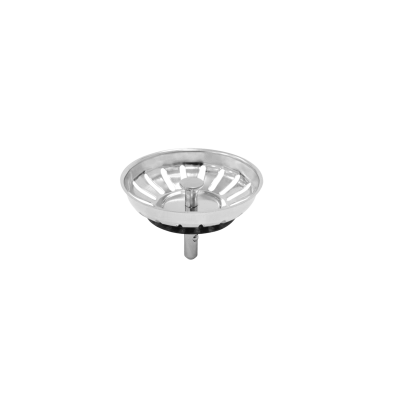 Tampa de Válvula Tramontina Luxo 4 1/2" em Aço Inox Polido e Polipropileno para Pias e Cubas